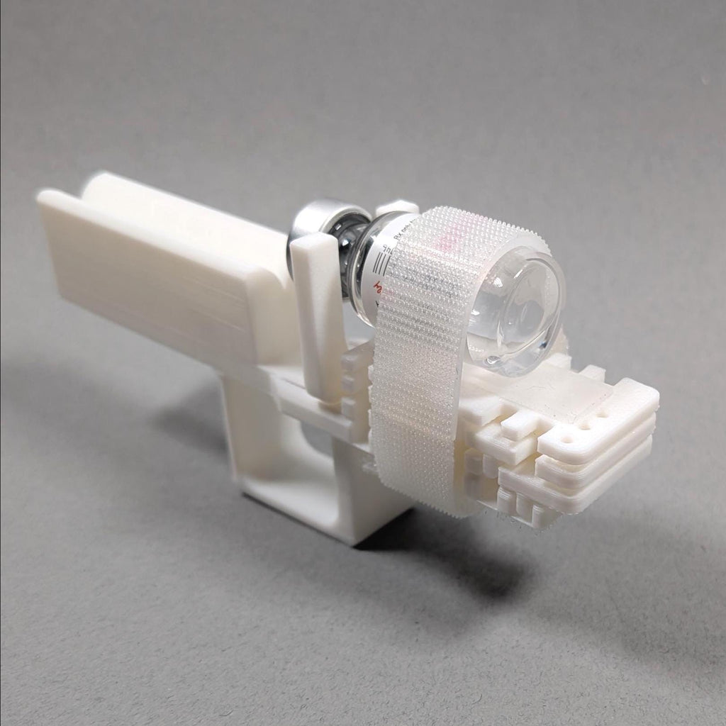 Adjustable Syringe Guide and Vial Holder with User-Friendly Finger Handle for 2 - 30 mL Vials
