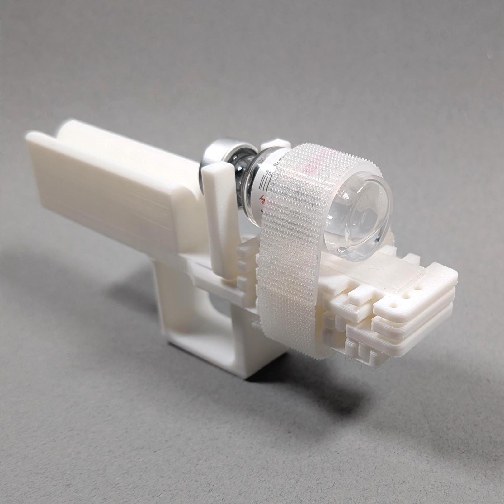 Adjustable Syringe Guide and Vial Holder with User-Friendly Finger Handle for 2 - 30 mL Vials