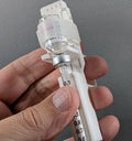 Adjustable Syringe Guide and Vial Holder with User-Friendly Finger Handle for 2 - 10 mL Vials