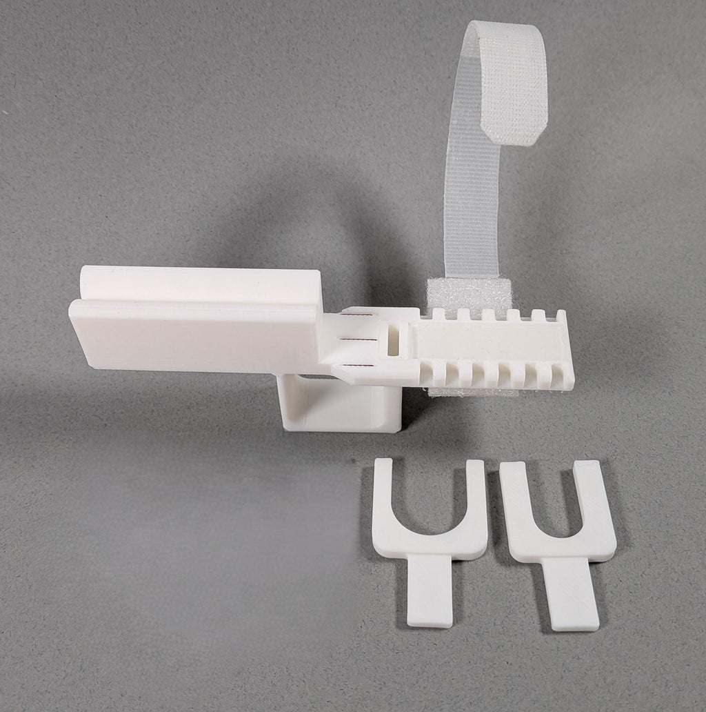 Adjustable Syringe Guide and Vial Holder with User-Friendly Finger Handle for 2 - 10 mL Vials