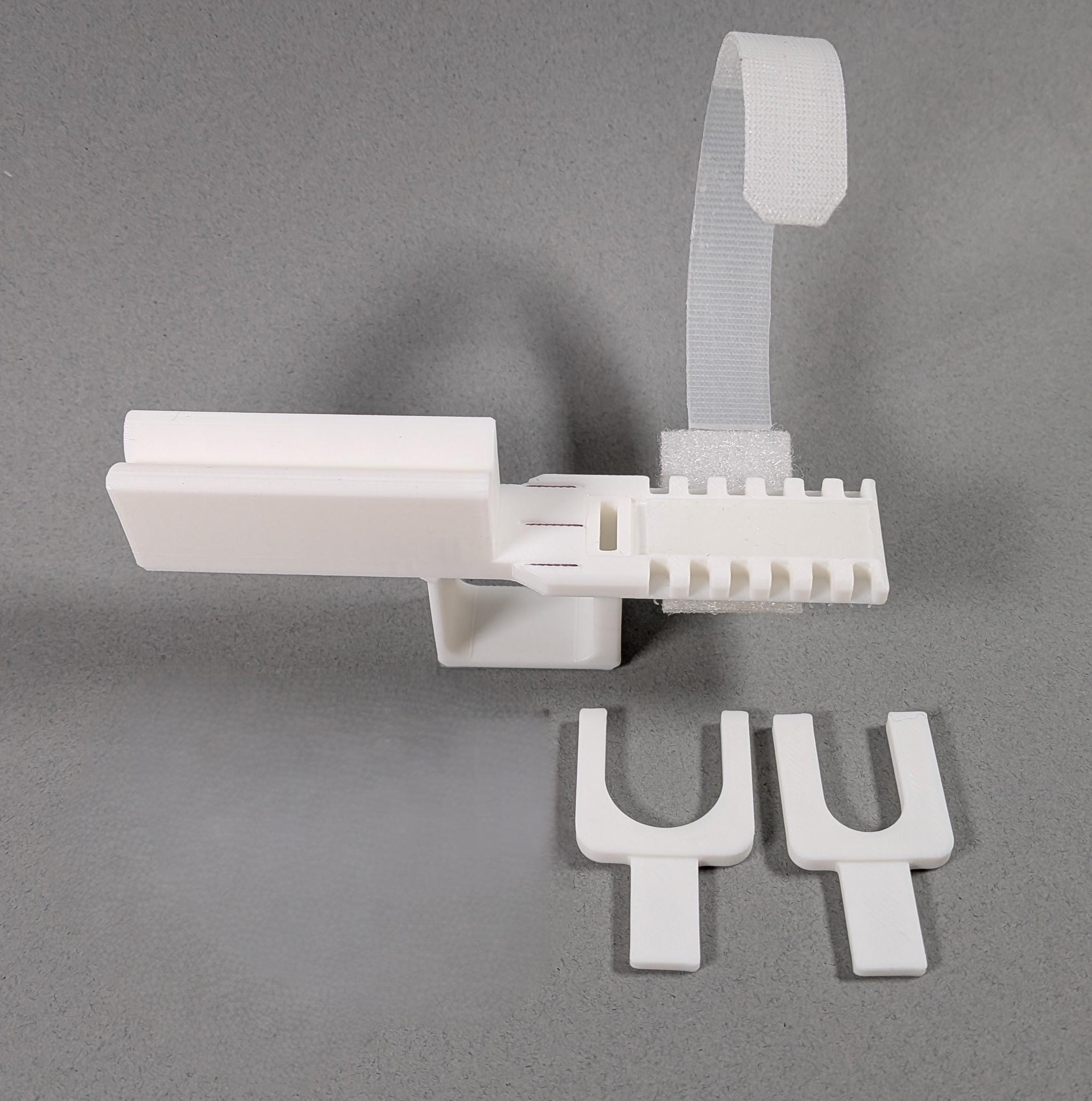 Adjustable Syringe Guide and Vial Holder with User-Friendly Finger Handle for 2 - 10 mL Vials